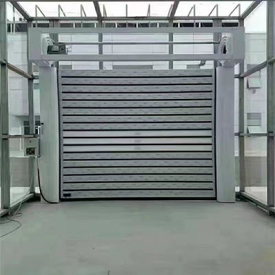 JTM-D03 Porte de sécurité en aluminium à haute vitesse à roulement rapide volet à rouleaux en spirale avec télécommande