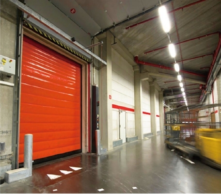 Porte de garage de sécurité à grande vitesse à roulement rapide à roulement rapide volet à roulement rapide avec 100W de puissance
