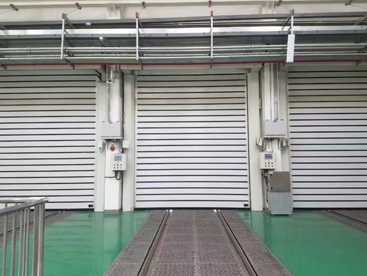 TM-D04 alliage haute vitesse roulement vers le haut volet à rouleaux rapides porte de stockage de sécurité en spirale