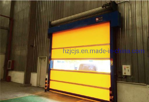 Porte de garage à roulement rapide et fermeture rapide en alliage d'aluminium pour besoins industriels