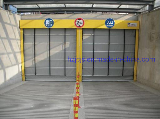 Alliage d'aluminium JTM-D03 Rapide roulement et volet en spirale Entrepôt bouclier à vent Porte automatique