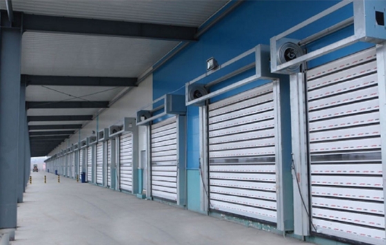 300.000kg Poids brut Alliage d'aluminium porte de sécurité en spirale à roulement rapide pour entrepôt