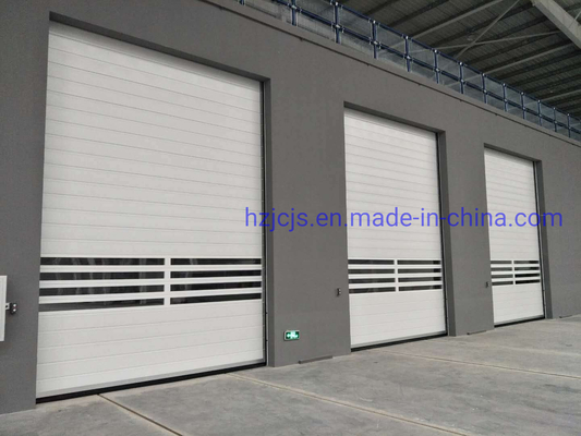 Porte d'entrepôt en alliage d'aluminium à roulement rapide et fermeture rapide