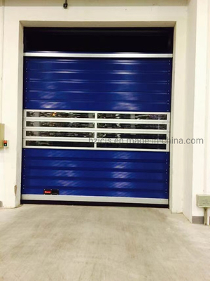 Fonction de sécurité Porte à fermeture rapide en alliage d'aluminium personnalisée pour entrepôt de sécurité