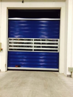 Taille maximale W8000mm*H8000mm Alliage d'aluminium Porte de garage à action rapide avec sécurité en spirale