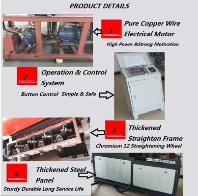 JCJST5-100 Machine à redresser et à couper les barres de rebar rotatives avec options de personnalisation