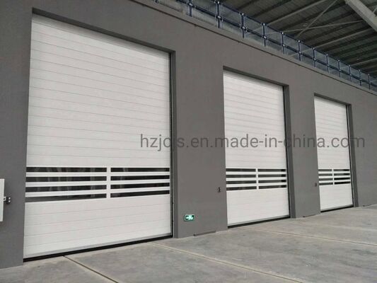 Porte à volets à rouleaux à haute vitesse à l'épreuve du feu en alliage d'aluminium avec télécommande pour utilisation industrielle