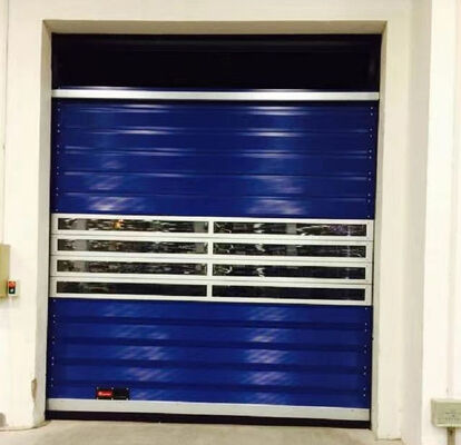 Portes à volets automatiques à haute vitesse à l'épreuve du feu avec modèle personnalisé pour une utilisation industrielle