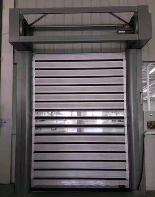 Porte à volets automatique à rouleaux à haute vitesse personnalisée avec caractéristiques de sécurité ignifuges