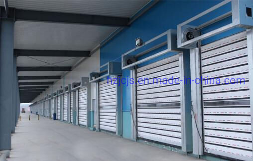Porte à volets en alliage d'aluminium à haute vitesse avec étanchéité au feu et modèle sur mesure pour les centres logistiques