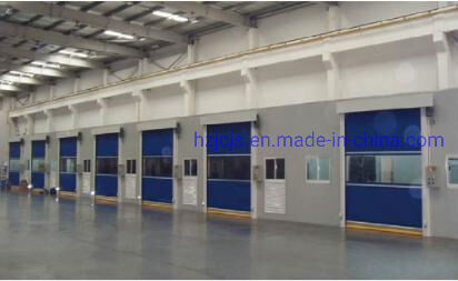 Porte à volets en alliage d'aluminium à haute vitesse avec étanchéité au feu et modèle sur mesure pour les centres logistiques