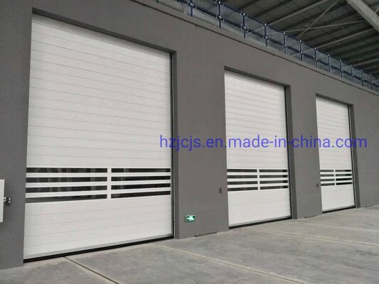 Porte à volets en alliage d'aluminium à haute vitesse avec étanchéité au feu et modèle sur mesure pour les centres logistiques