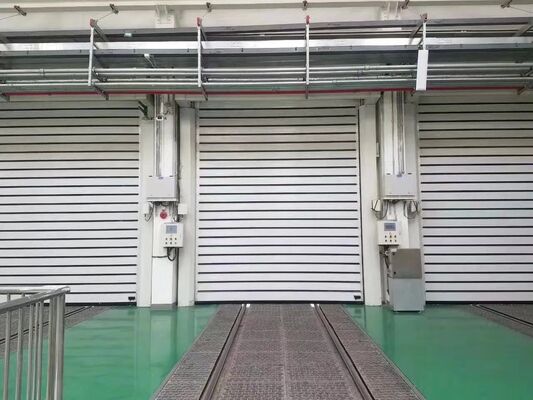 Porte de sécurité en spirale résistante à la corrosion à ouverture à grande vitesse avec automatisation intelligente pour les entrepôts